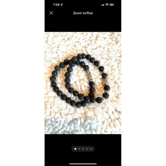 Your choice! Lava, Tigers Eye, Howlite Mala Bracelet - Picture 4 of 4